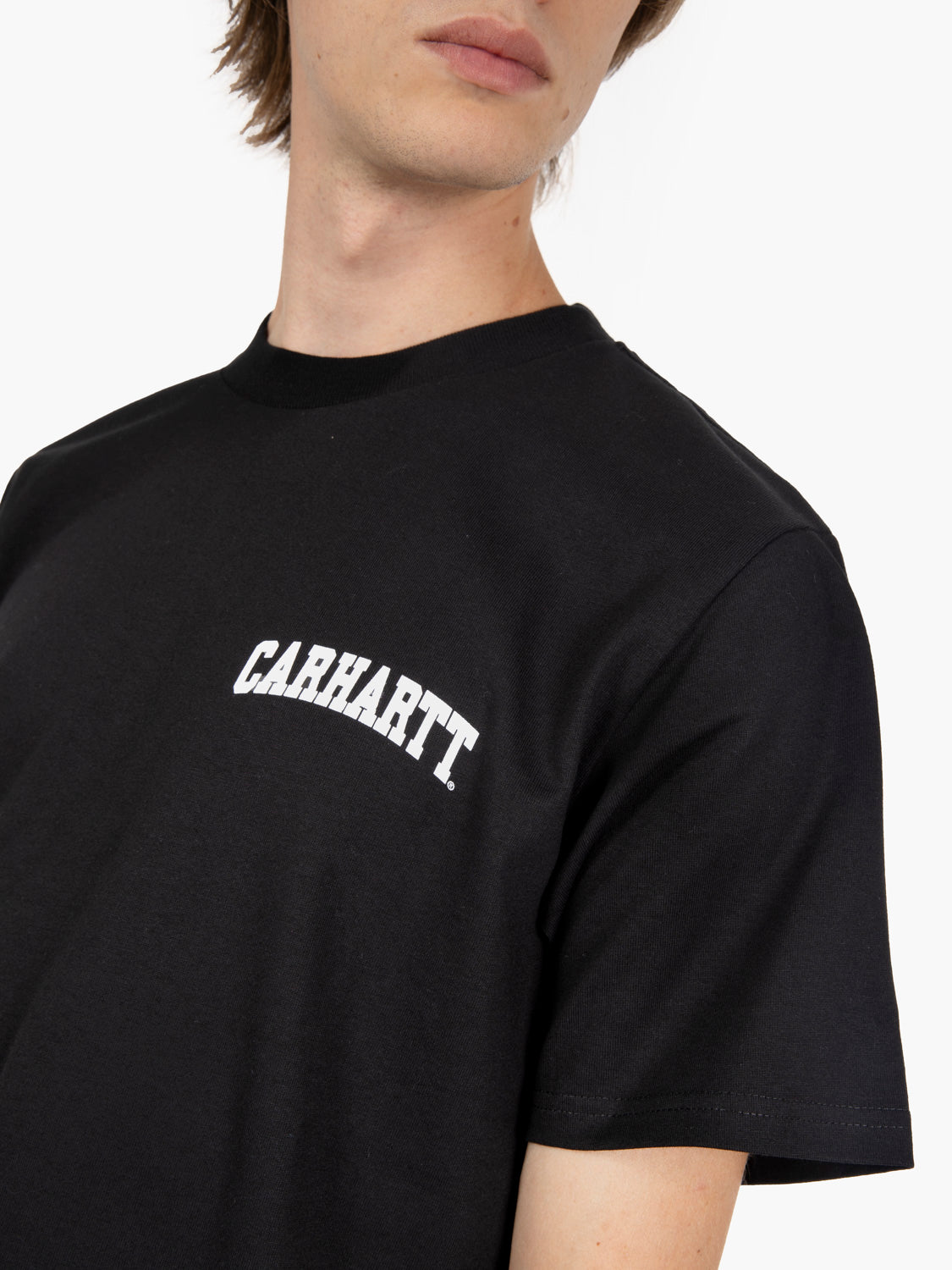 T-shirt S/S University Script black / white