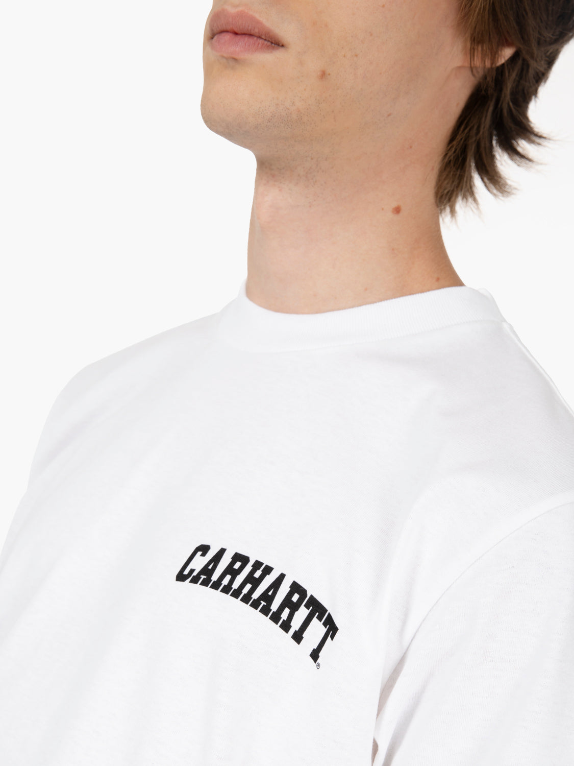 T-shirt S/S University Script white / black