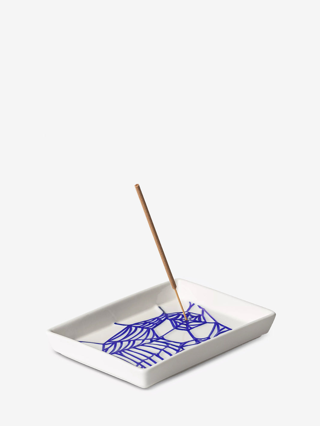 Theory and Practice incense tray white / blue