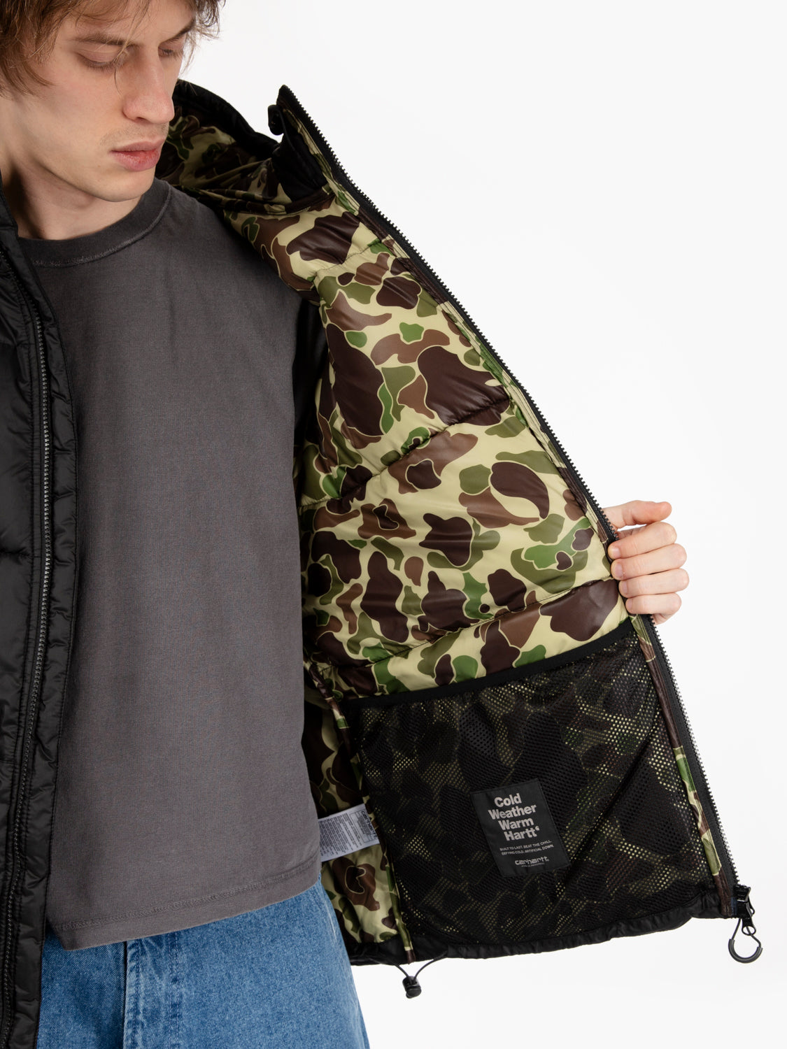 Toronto jacket black camo green