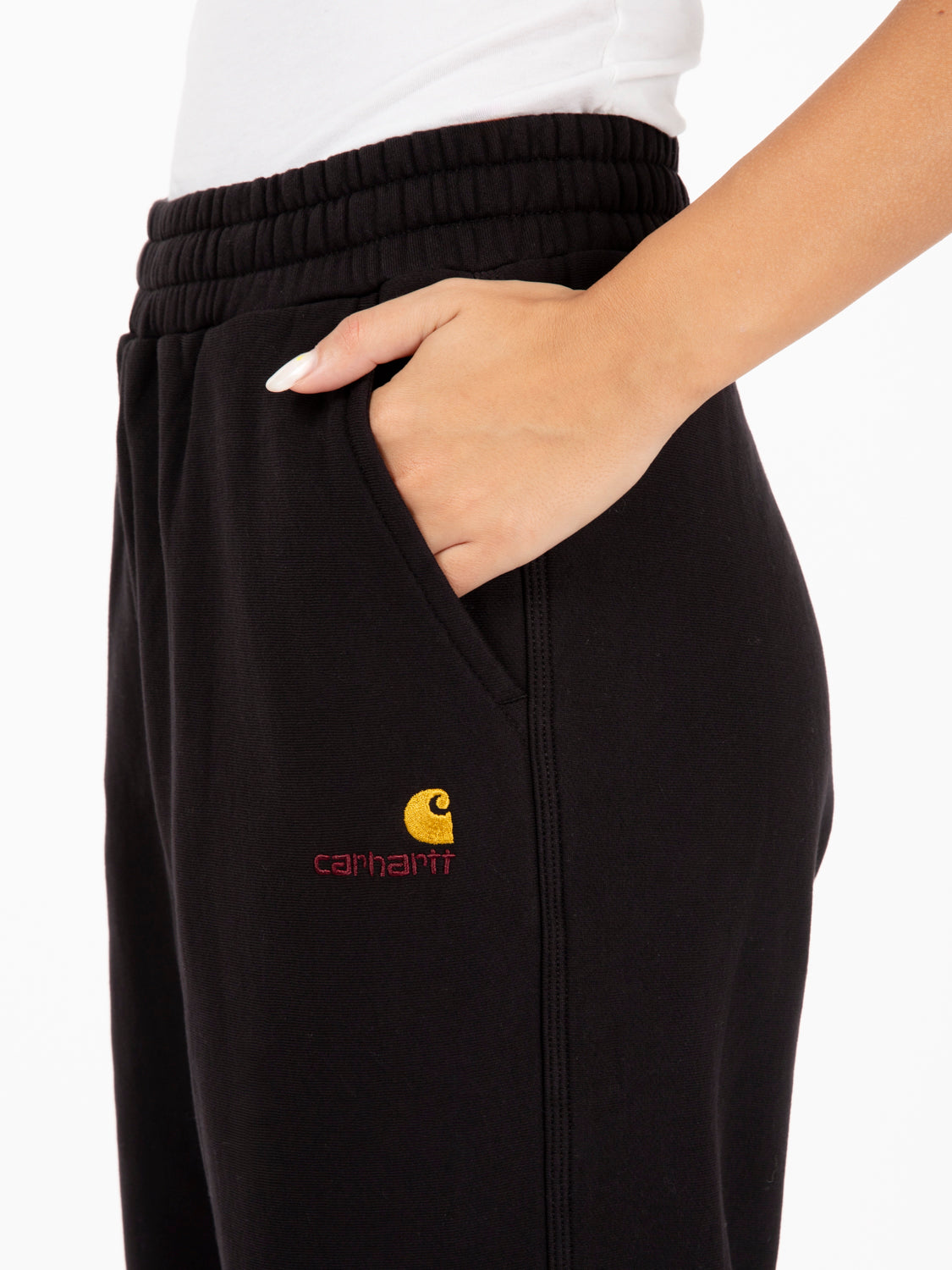 W' American Script sweat pant black