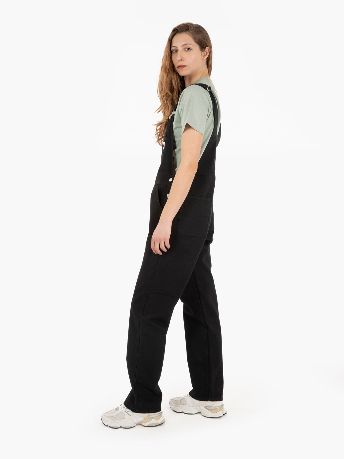 W' Bib Overall straight black
