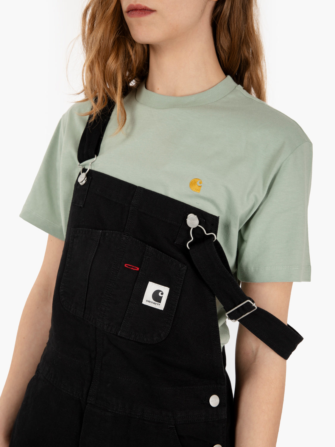 W' Bib Overall straight black