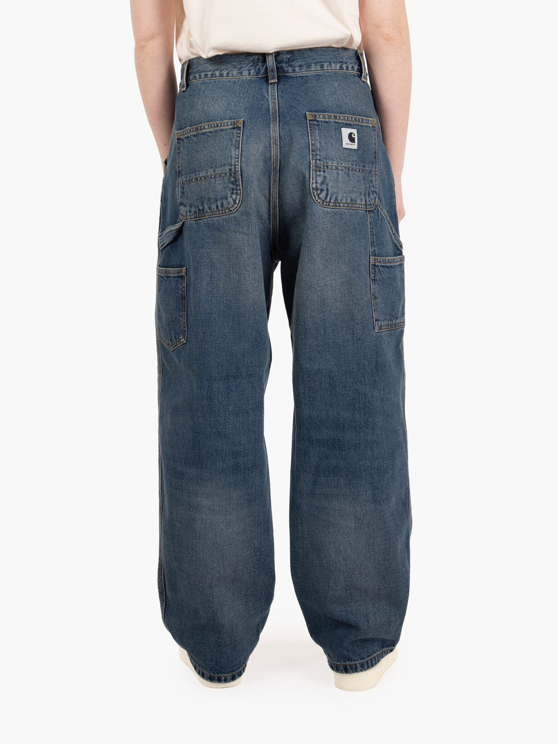 W Brandon single knee pant blue