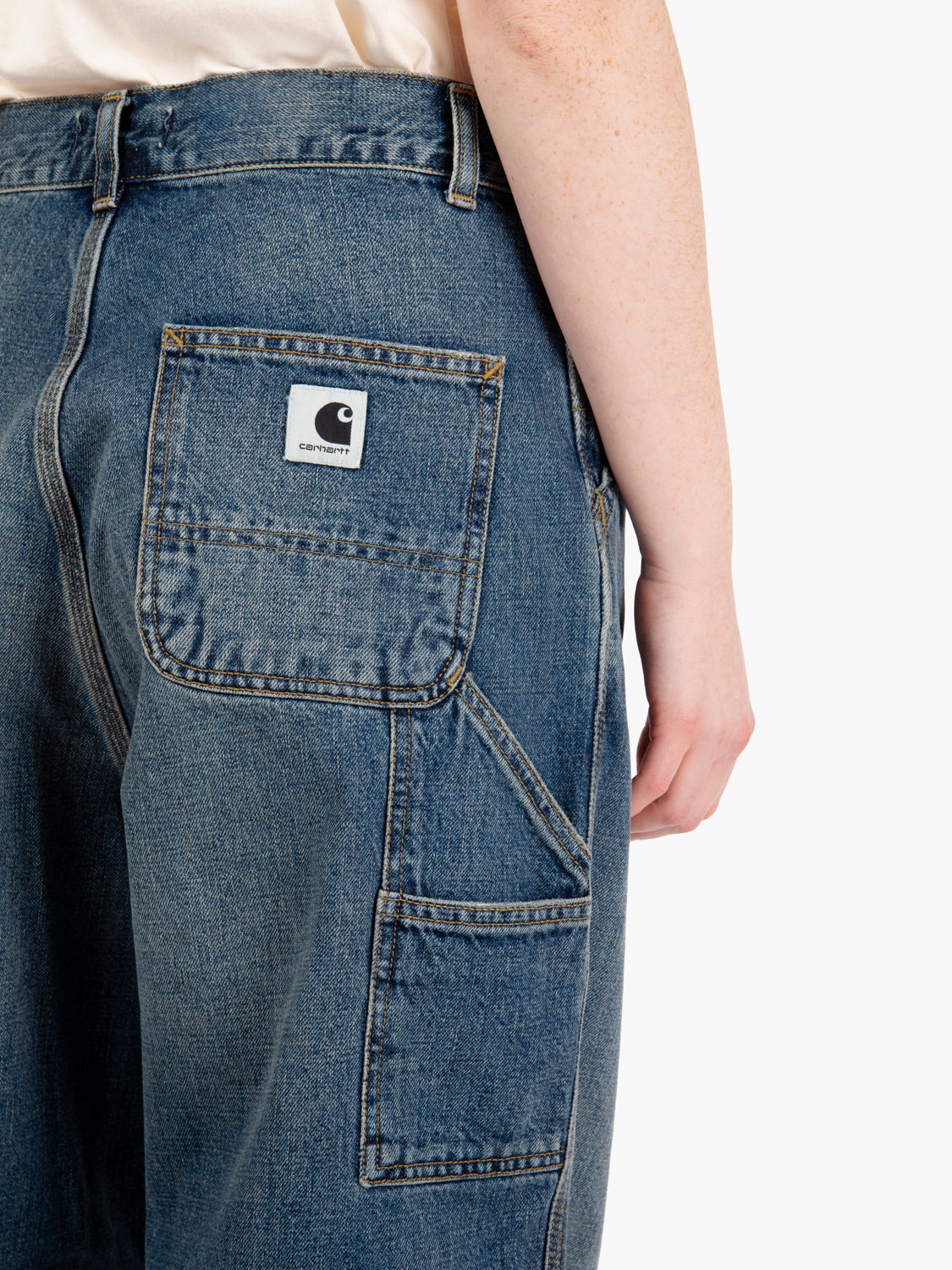 W Brandon single knee pant blue
