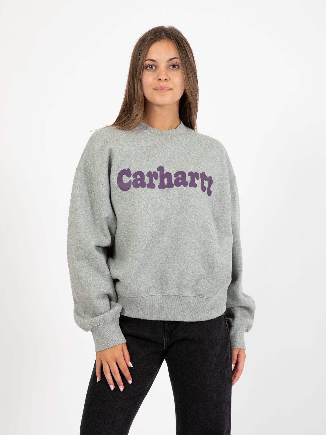 W' Bubbles Sweat Grey Heather / Cassis
