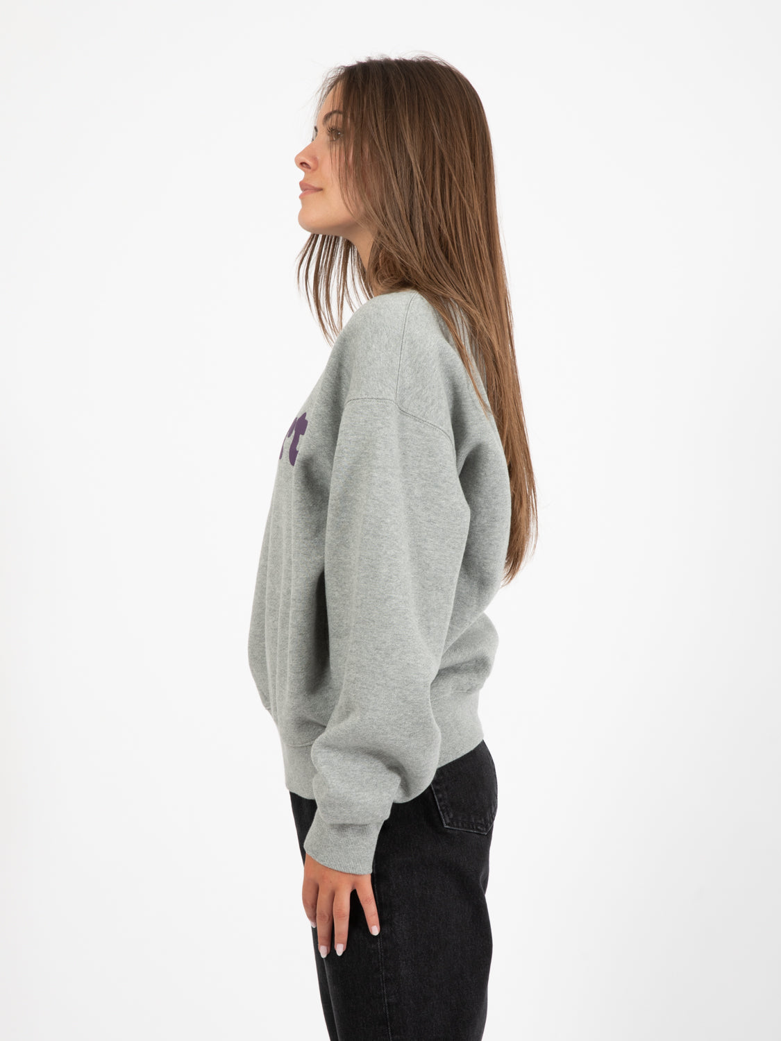 W' Bubbles Sweat Grey Heather / Cassis