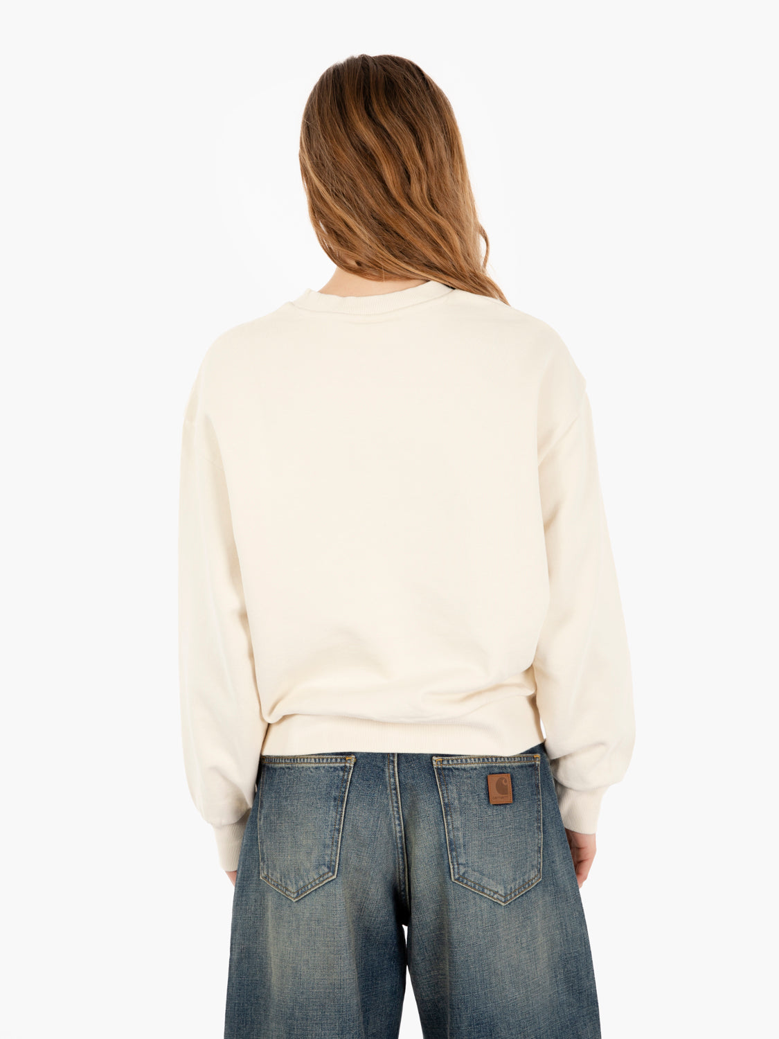 W' Casey sweatshirt natural / silver