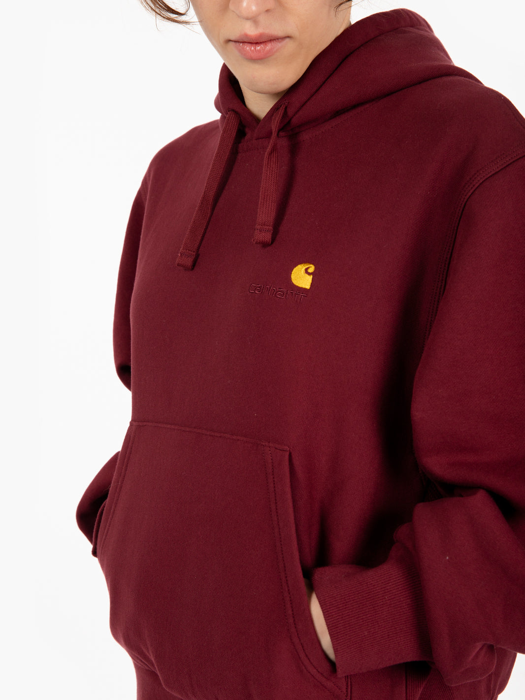 W' Hd American Script Sweat Malbec