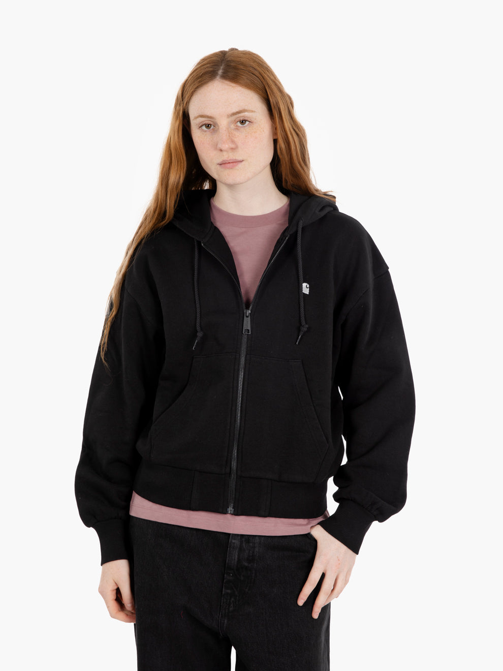 W' hooded casey jacket black / silver