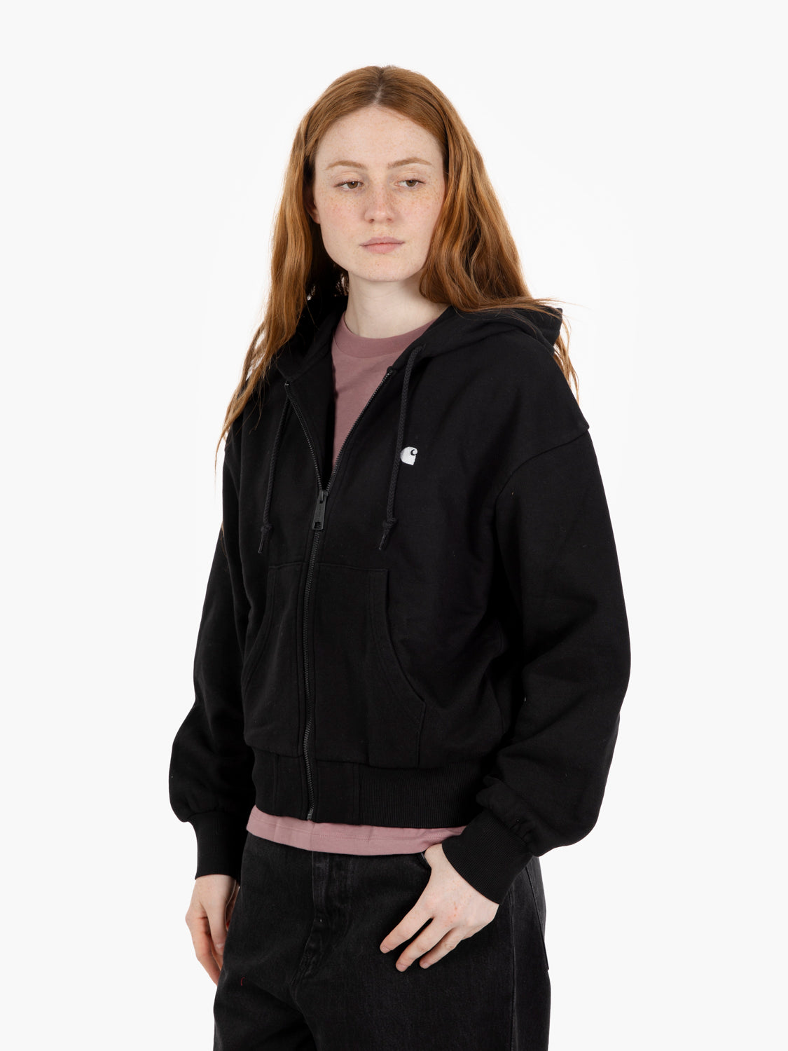 W' hooded casey jacket black / silver