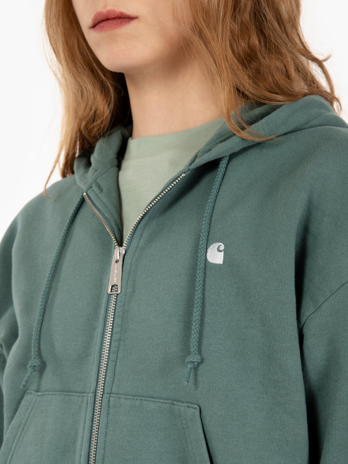W' Hooded Casey jacket silver pine / silver