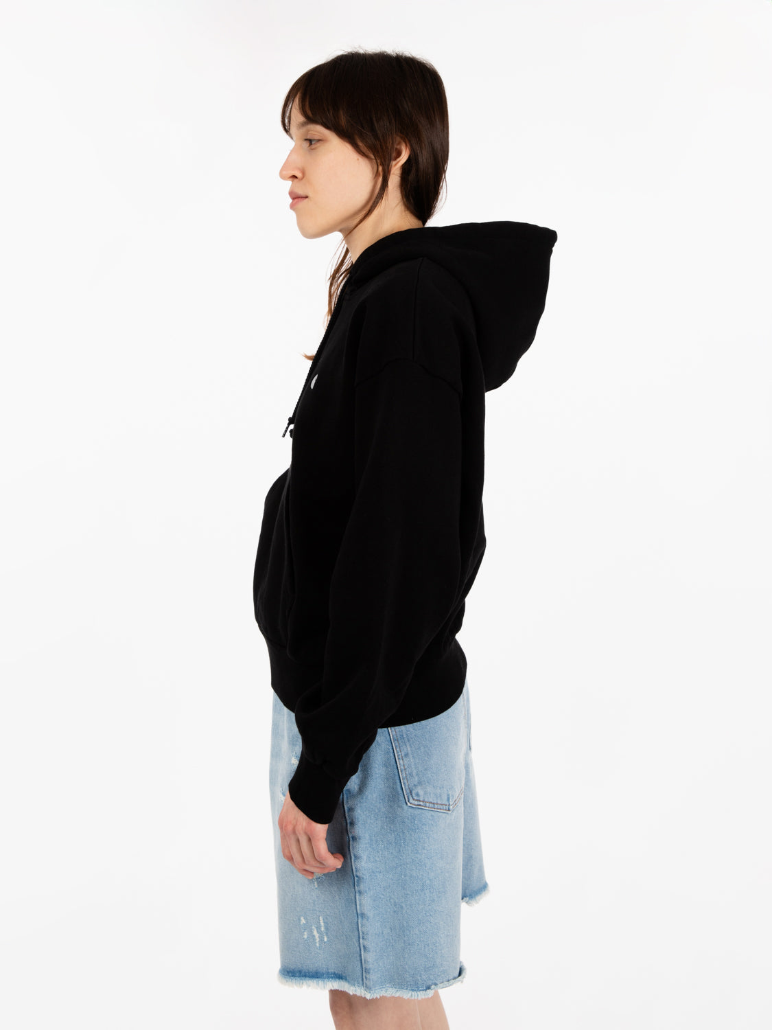 W' Hooded Casey sweatshirt black / silver