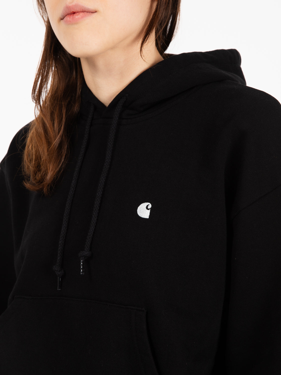 W' Hooded Casey sweatshirt black / silver