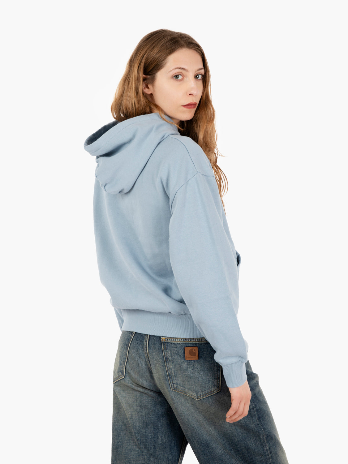 W' Hooded Casey Sweatshirt Frosted Blue / Silver