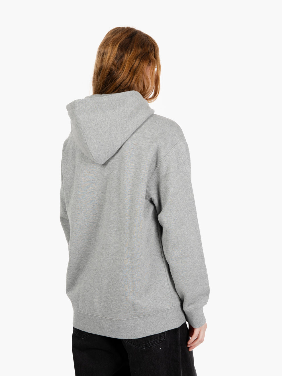 W' Hooded sweatshirt gray heather /dark fir