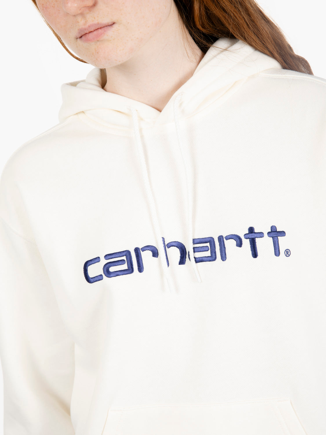 W' Hooded sweatshirt wax / wolfsbane
