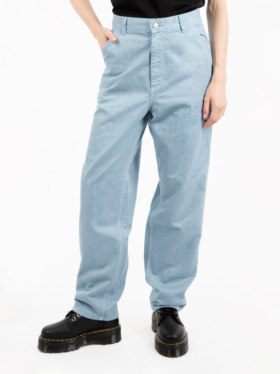 W' Norris single knee pant misty sky