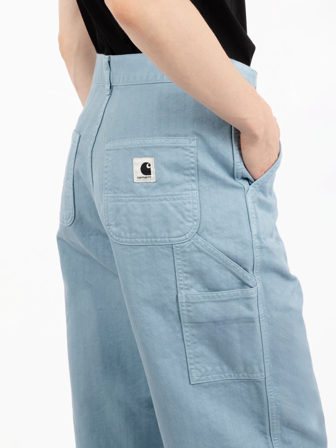 W' Norris single knee pant misty sky