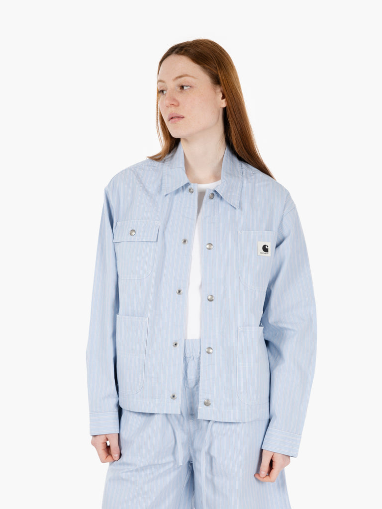 Carhartt WIP - W Nota Shirt Jac Dova Stripe Bluebird