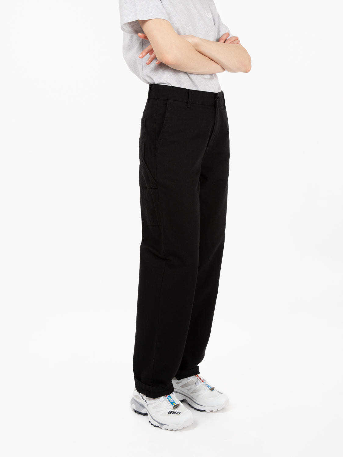 W' Pierce Pant Straight Black