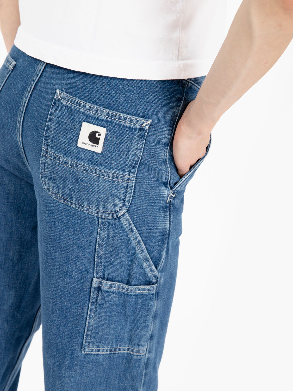W' Pierce Pant Straight Blue