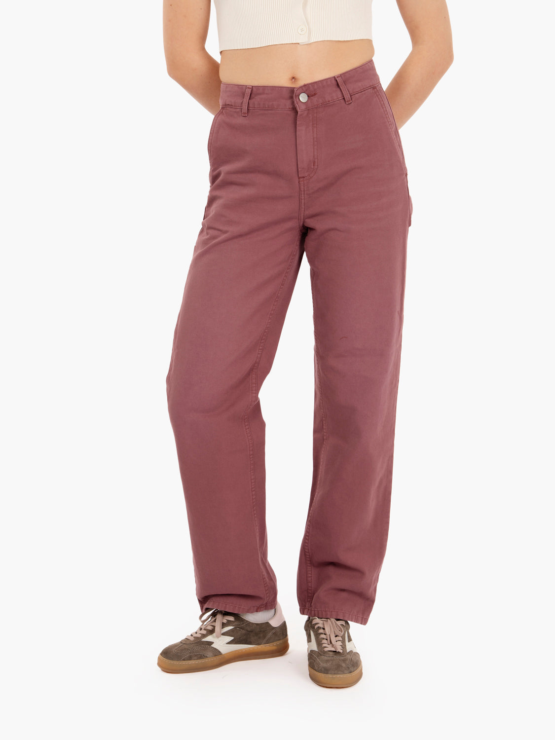 W' Pierce straight pant dusky pink
