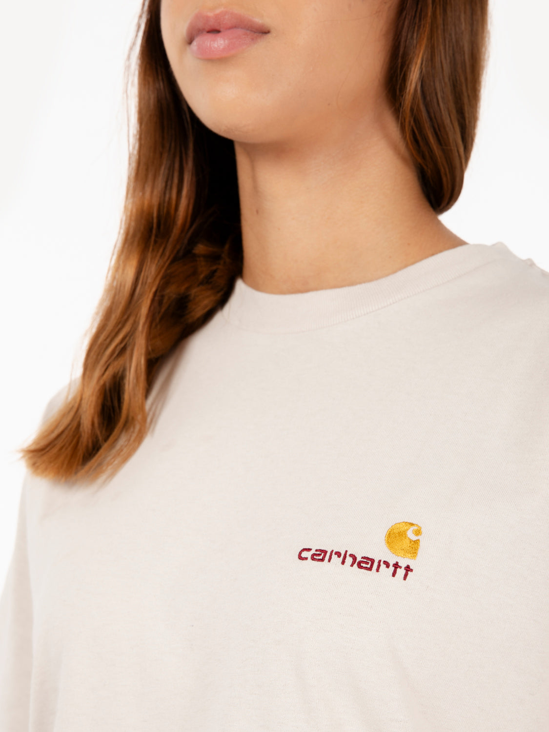 W' S/S American Script T-Shirt moonbeam