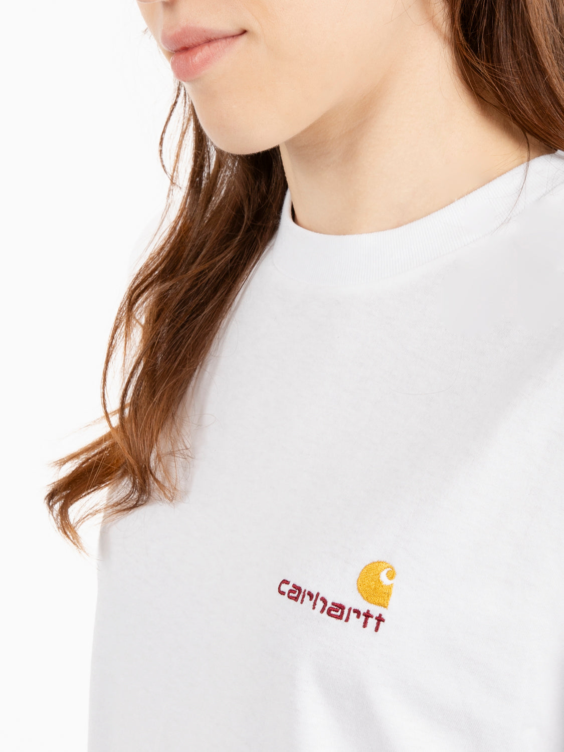 W' S/S American Script t-shirt white