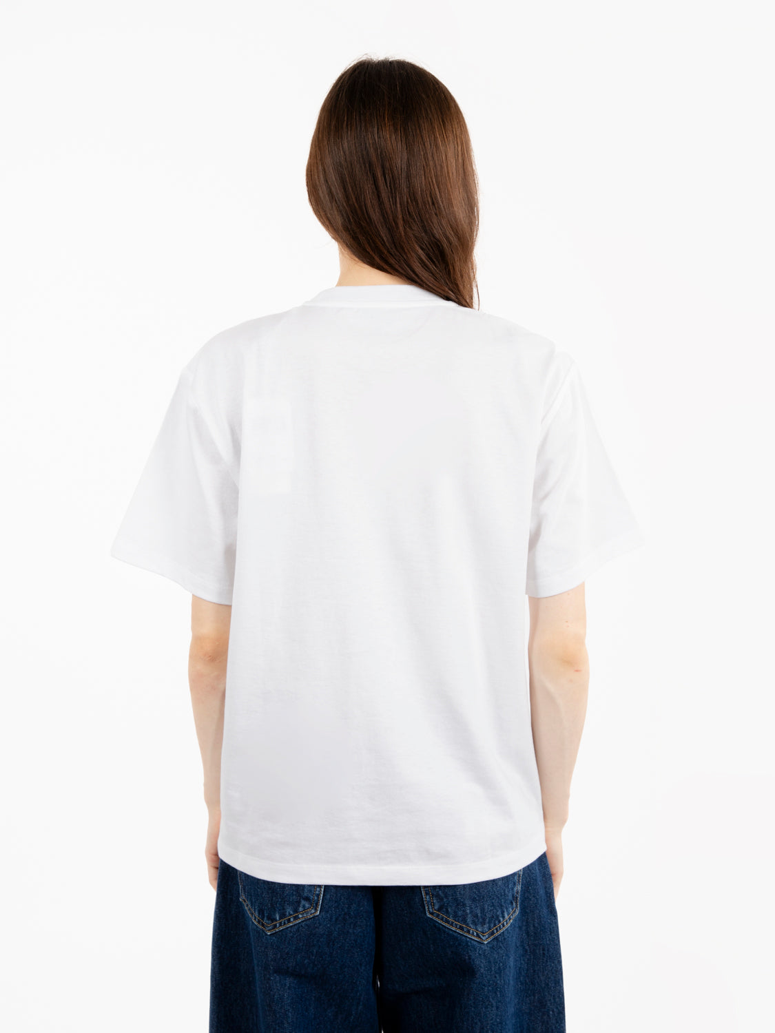 W' S/S American Script t-shirt white