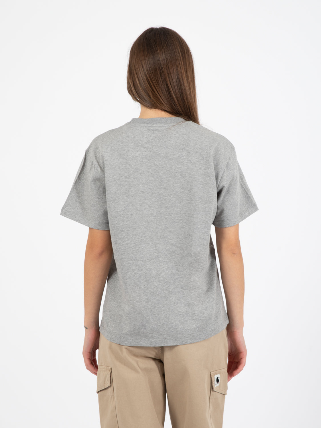 W' S/S Bubbles T-shirt Grey Heather / Cassis