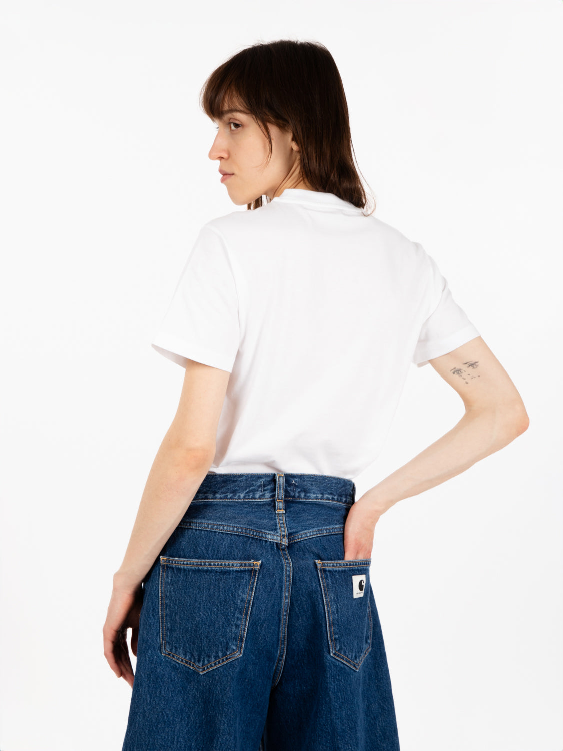 W' S/S Casey T-Shirt White / Silver