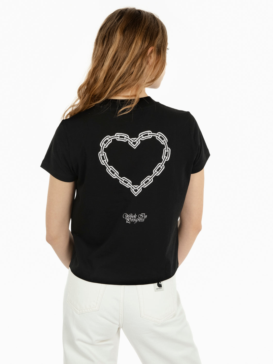 W S/S Chained t-shirt black / white