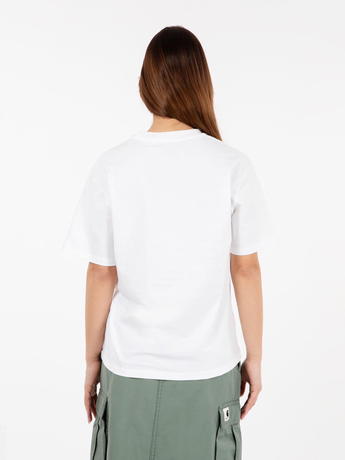 T-shirt W' S/S chase white / gold