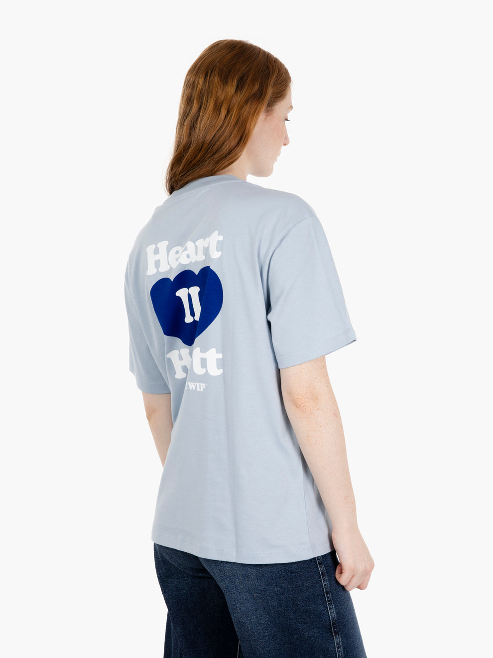 W' S/S Heart II Hartt T-shirt blue fog