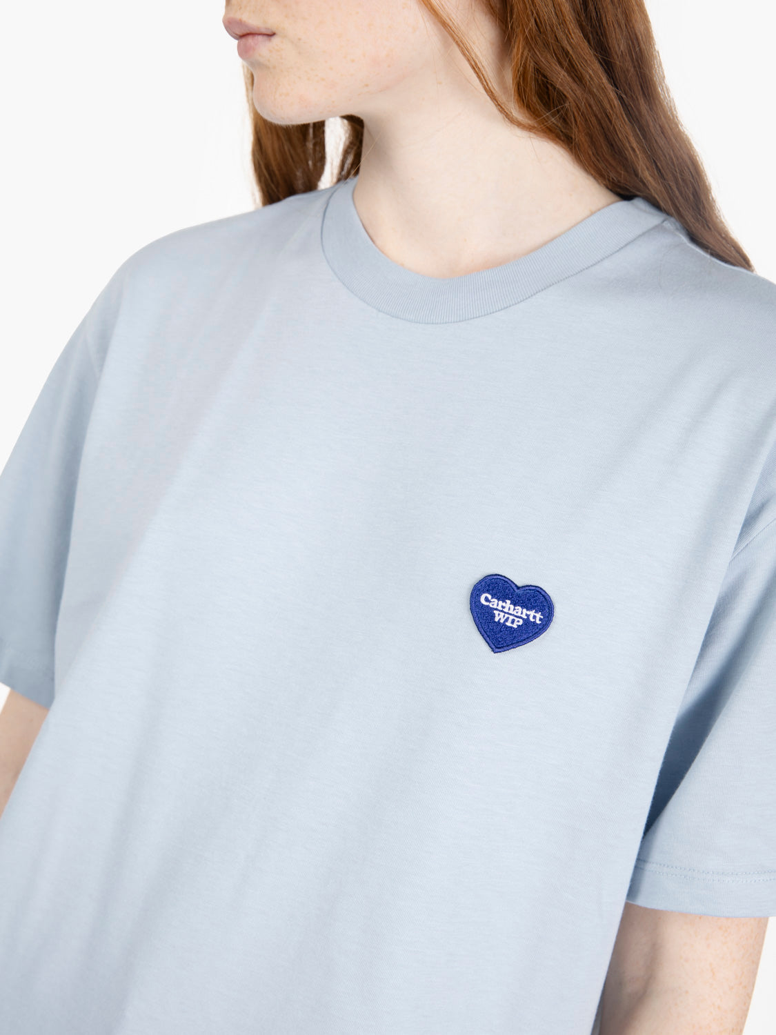 W' S/S Heart II Hartt T-shirt blue fog