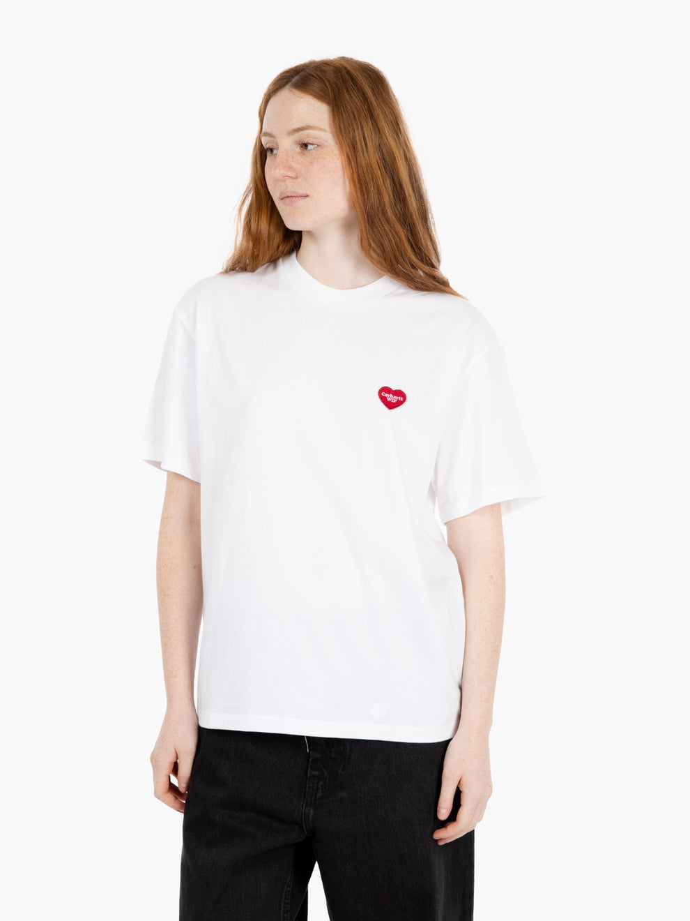 W' S/S Heart II Hartt T-shirt white