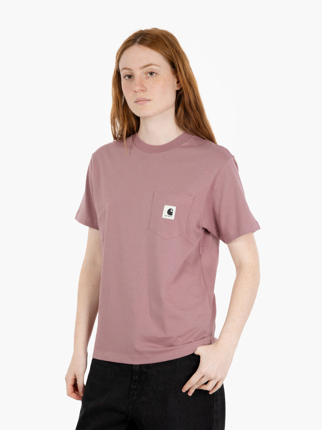 W' S/S Pocket t-shirt daphne