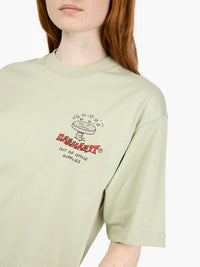 W S/S S Office Supplies T-shirt pale olive