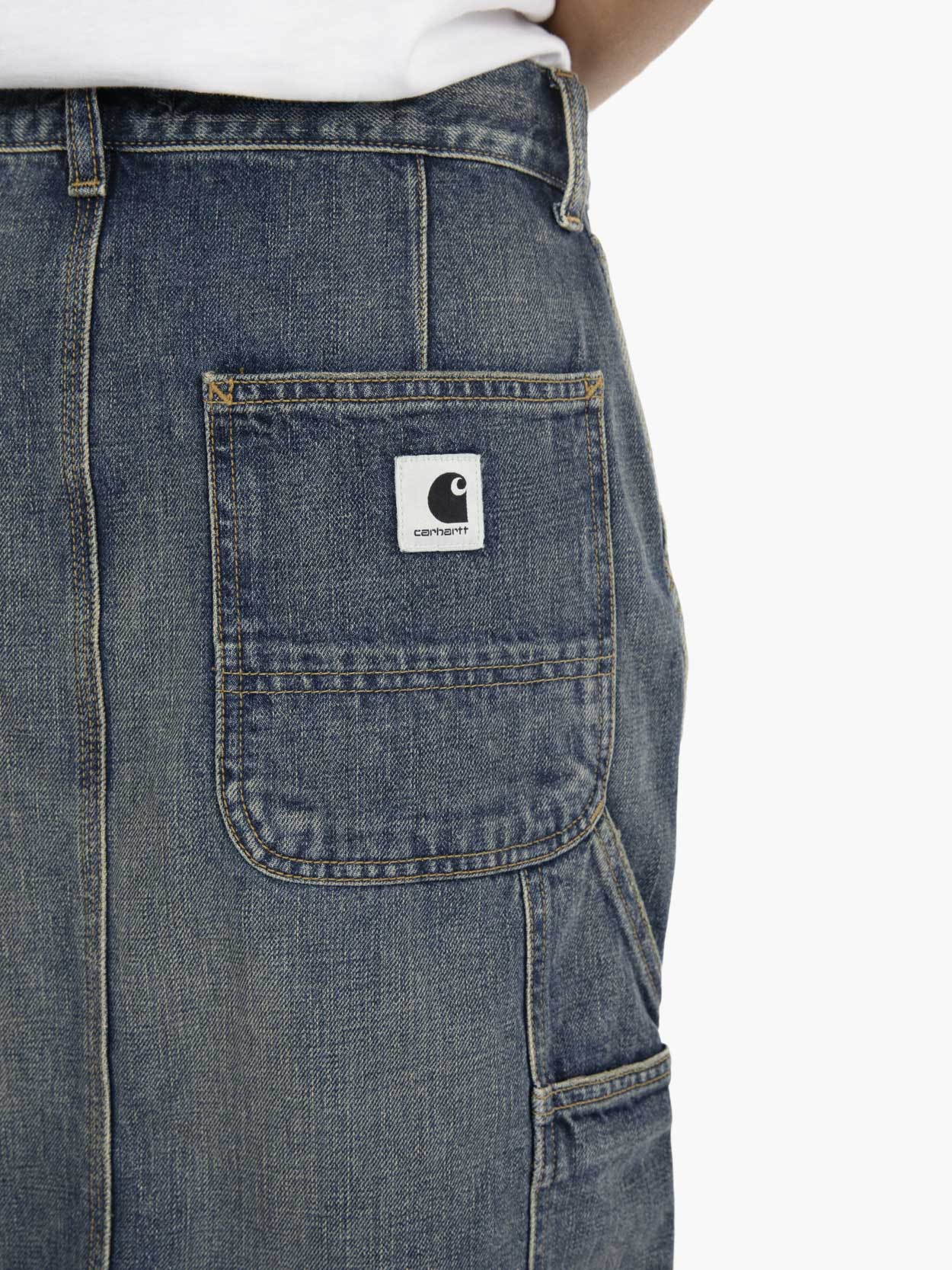W' Single Knee skirt blue