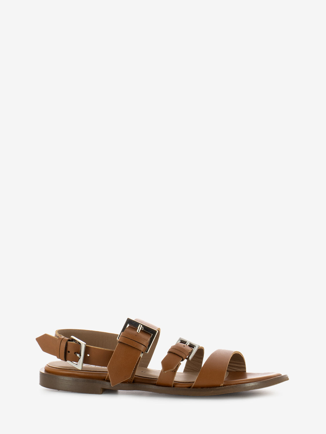 Leather buckle sandals