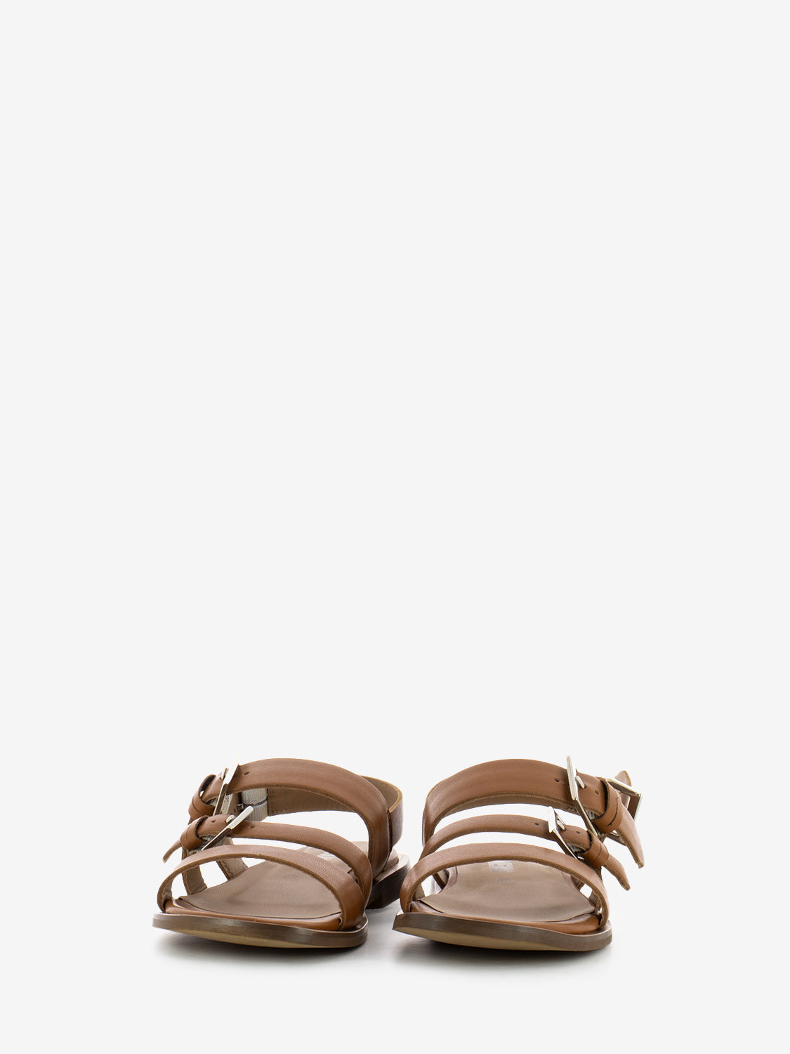 Leather buckle sandals