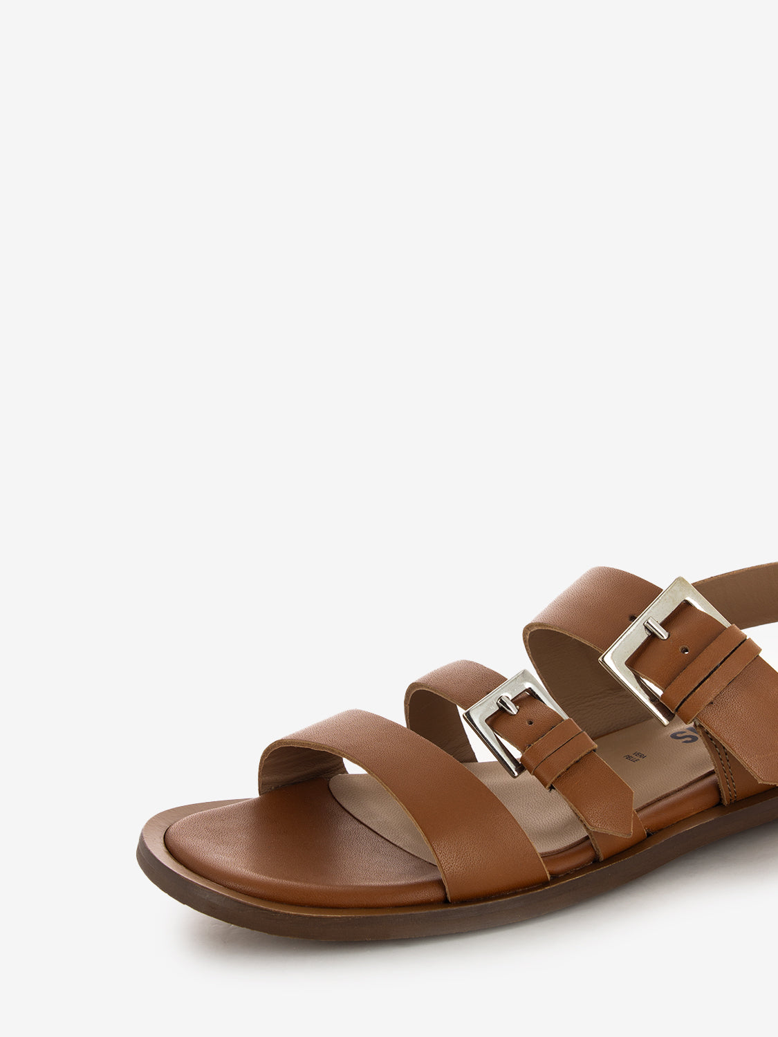 Leather buckle sandals
