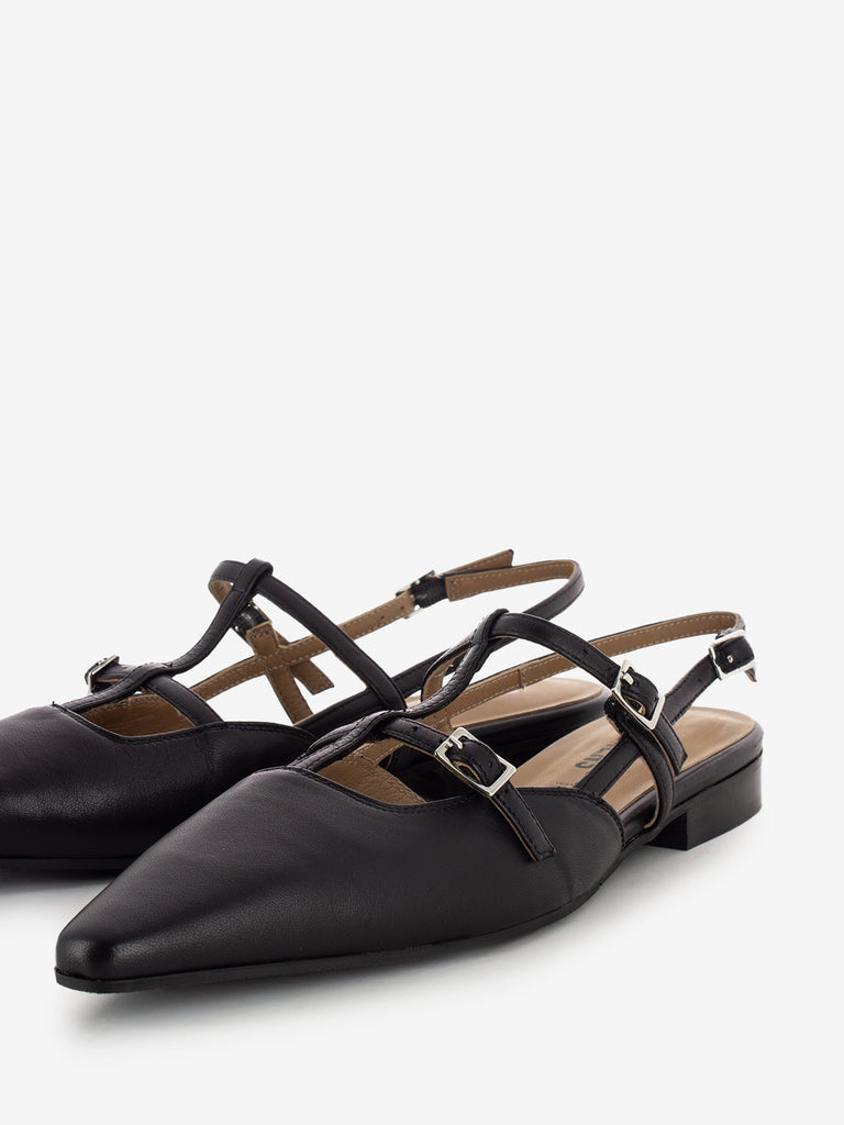 CARMENS - Slingback bassa a punta nera