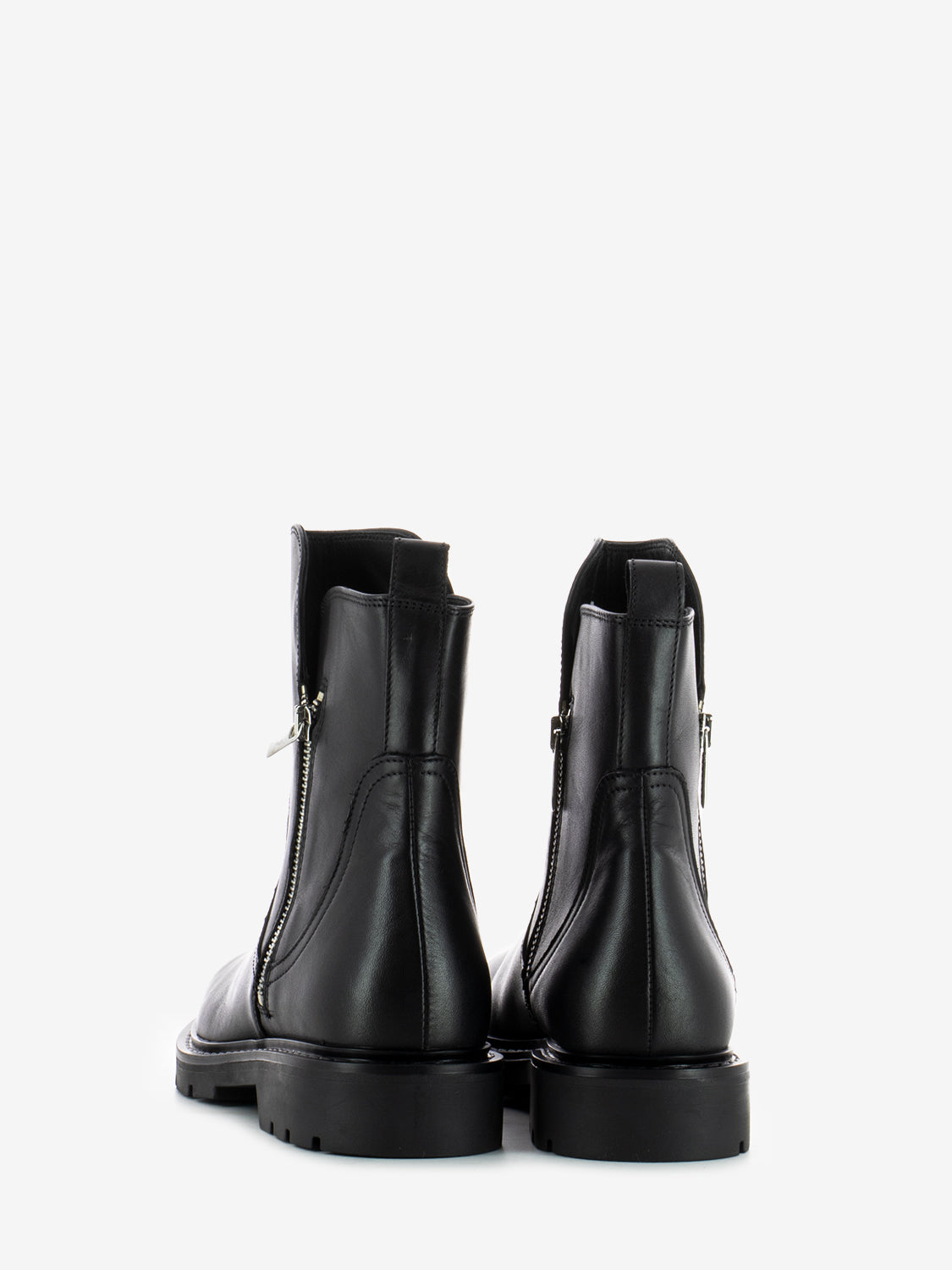 Pollock black zip brit ankle boots