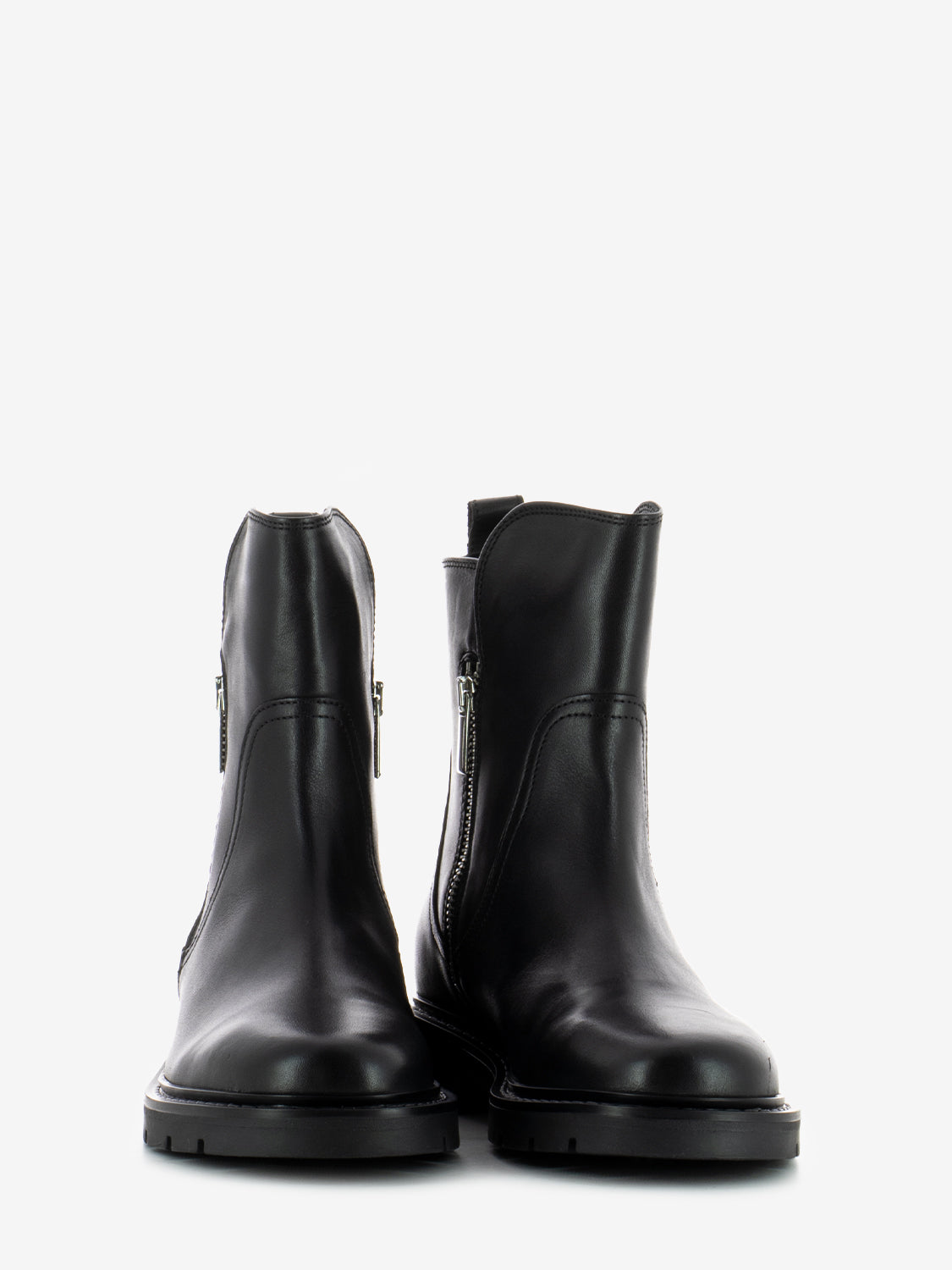Pollock black zip brit ankle boots