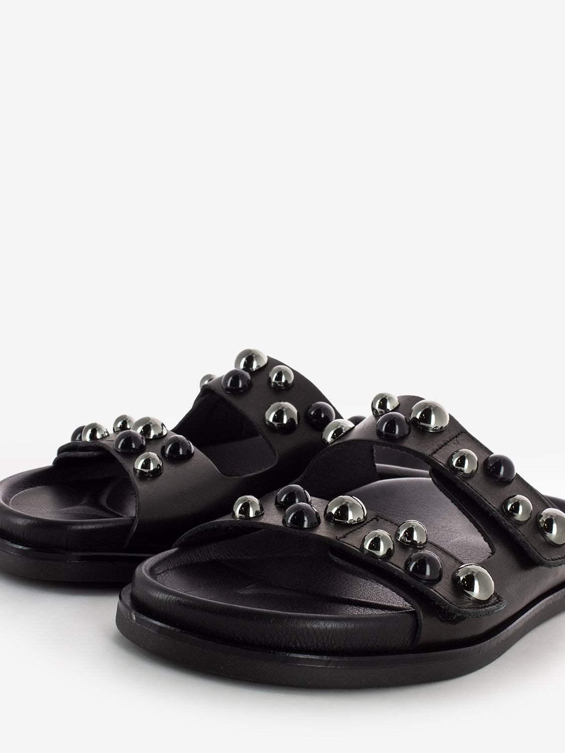 Black Sphere Sandals