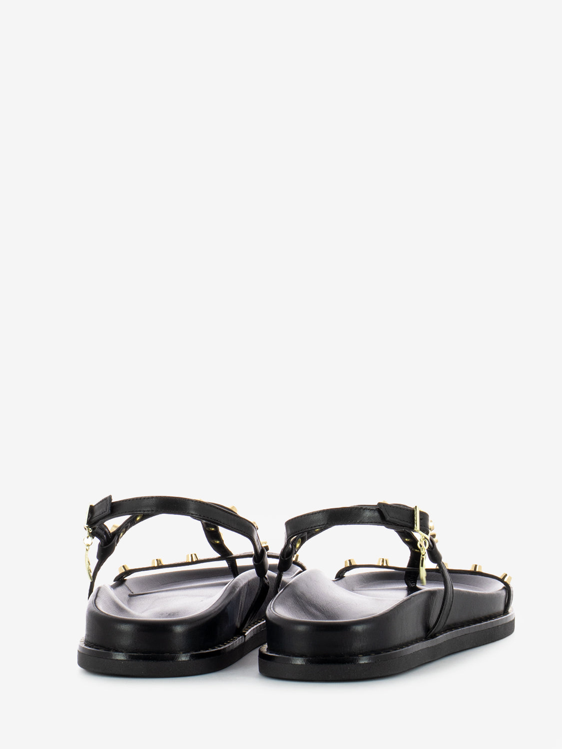 Black studded flip flop sandal
