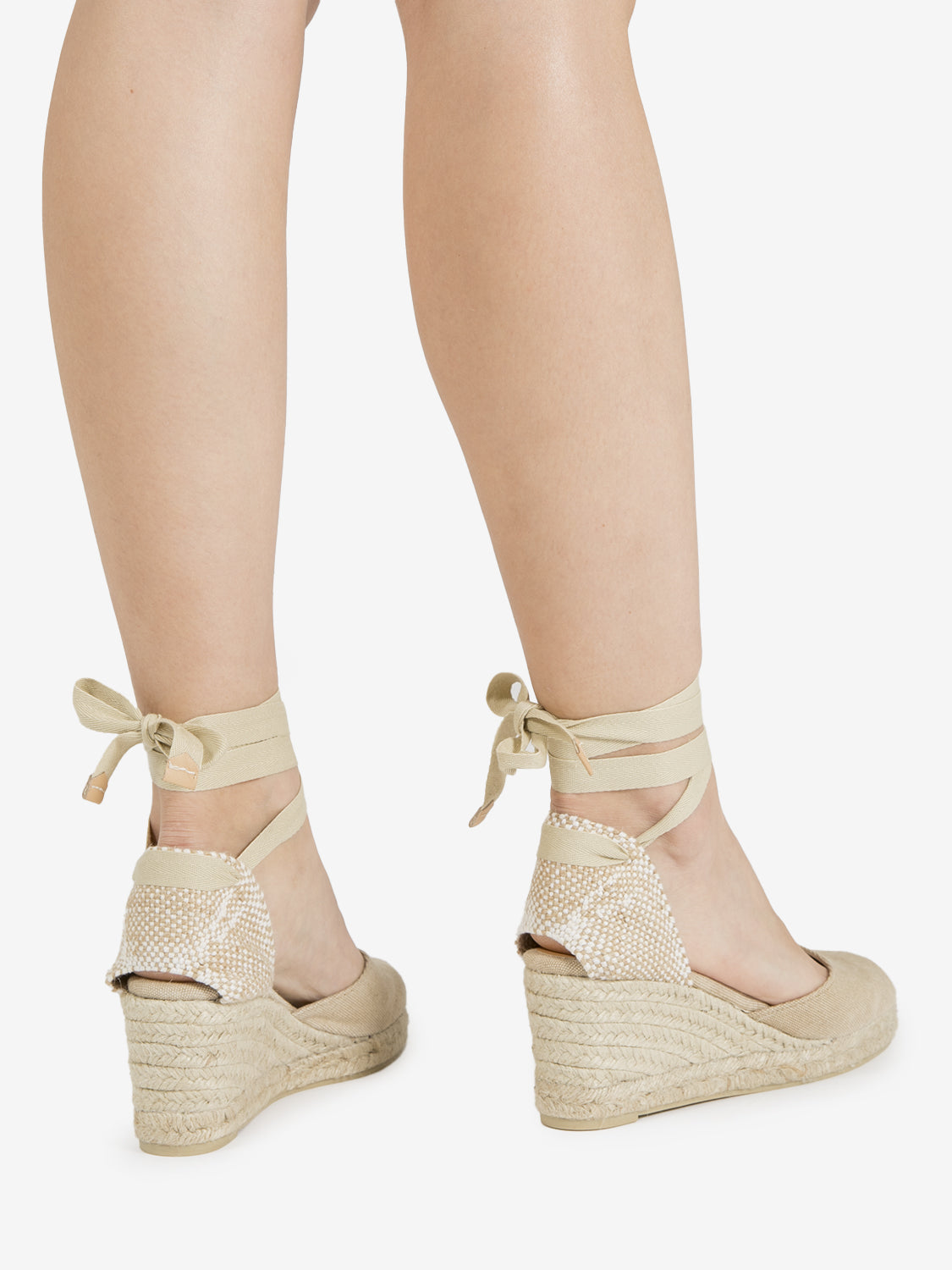 Carina canvas sand 70mm espadrilles