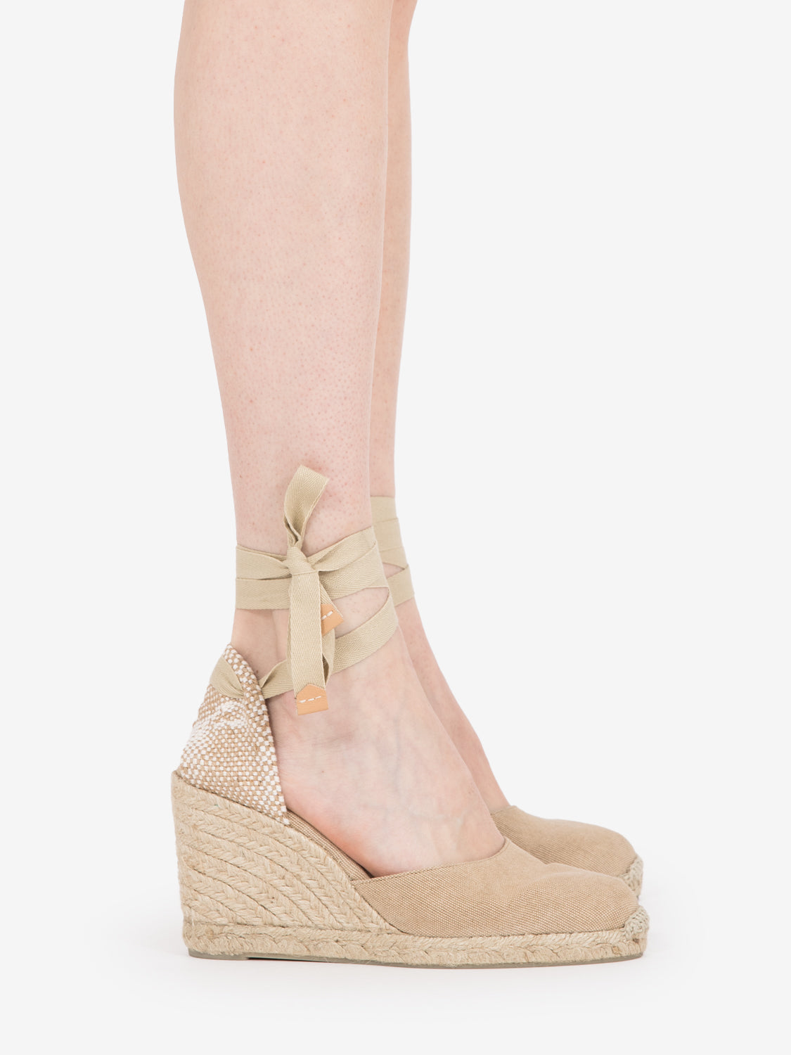 Espadrillas Carina canvas sand 95mm